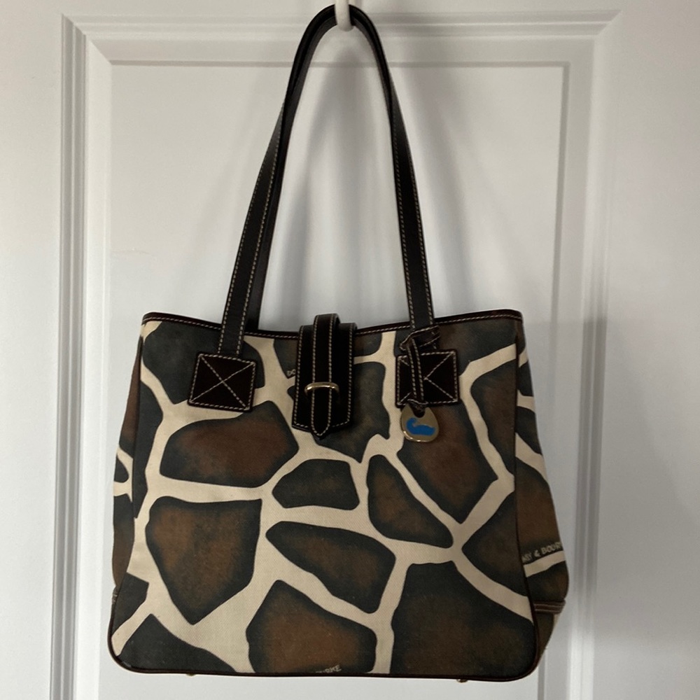 Dooney & Bourke canvas and leather tote